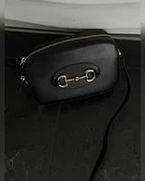 Gucci Horsebit 1955 Small Shoulder Bag Black — головне фото товару