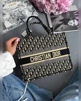 Dior Book Tote Blue Dior Oblique Embroidery — головне фото товару