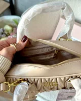 Miu Miu Arcadie Matelassé Nappa Leather Bag Beige/Gold [ориг коробка] — головне фото товару