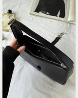 Saint Laurent Hobo Le 5 A 7 Leather Shoulder Bag in Black/Silver 25 х 14 х 6 — головне фото товару