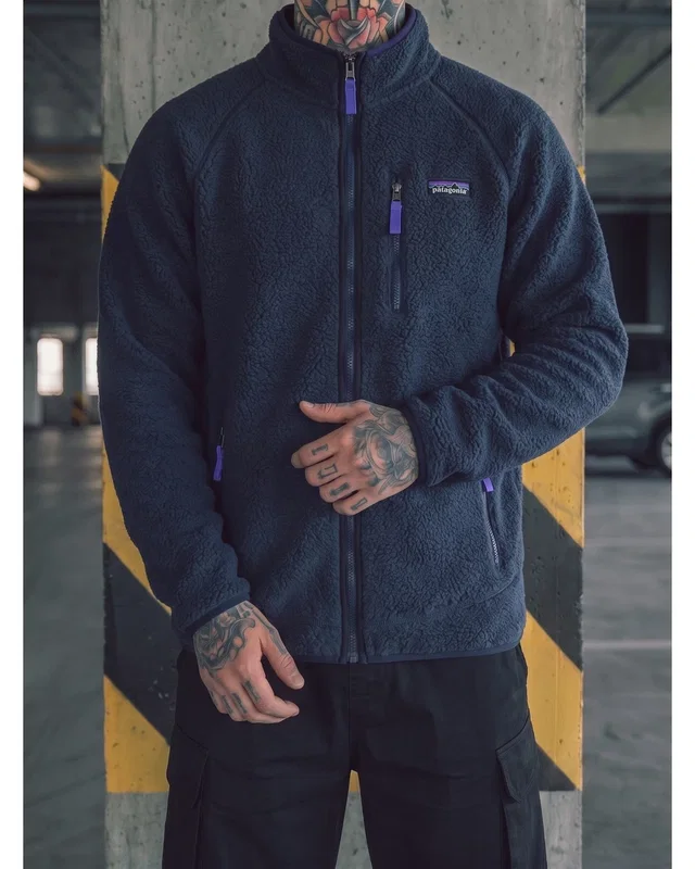 Patagonia Фліска Patagonia Retro Pile — Темно-синя — головне фото товару