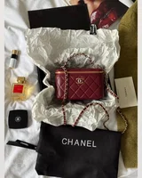 Chanel Classic Burgundy Lambskin Pearl Crush Vanity Bag Gold 17 х 11 х 8 — головне фото товару