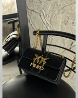 PINKO Mini Love Bag One Simply Black/Gold 20 x 12 x 7 — головне фото товару