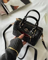 COACH Coach Mini Rowan Crossbody in Signature Black Leather 17 x 12 x 10 COACH — головне фото товару