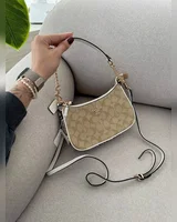 COACH Coach Teri Shoulder Bag In Signature Canvas Snake/Beige [крафтова брендована коробка] 24 х 14 х 6,5(трішки інша) COACH — головне фото товару