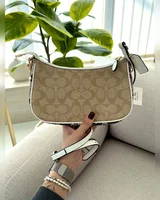 COACH Coach Teri Shoulder Bag In Signature Canvas Snake/Beige [крафтова брендована коробка] 24 х 14 х 6,5(трішки інша) COACH — головне фото товару