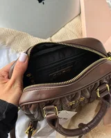 Miu Miu Arcadie Matelassé Nappa Leather Bag Brown/Gold — головне фото товару