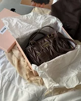 Miu Miu Arcadie Matelassé Nappa Leather Bag Brown/Gold — головне фото товару
