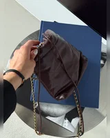 Chanel Burgundy Quilted Calfskin Mini 20 Bag Gold Hardware Магнітна Коробка 23 х 22 х 6 — головне фото товару