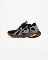 Balenciaga Runner Black/Gray/Neon Orange (БІЛЬШОМІРЯТЬ) — головне фото товару