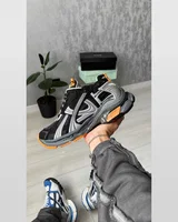 Balenciaga Runner Black/Gray/Neon Orange (БІЛЬШОМІРЯТЬ) — головне фото товару