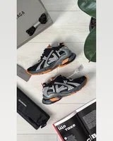 Balenciaga Runner Black/Gray/Neon Orange (БІЛЬШОМІРЯТЬ) — головне фото товару