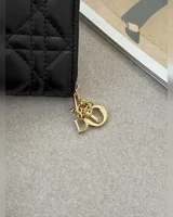 Dior Christian Dior Lady Dior Voyageur Wallet Black 20 х 10 х 3 — головне фото товару