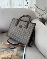 Gucci Ophidia Leather-Trimmed Monogrammed Coated-Canvas Tote [пильник] 30 х 25 х 12 — головне фото товару