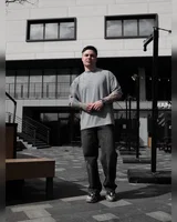 Sane Футболка сіра (принт кіт-собака) — головне фото товару