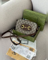 Gucci Horsebit 1955 Small Shoulder Bag Brown 20 х 12,5 x 6 — головне фото товару