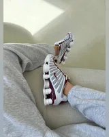 Nike shox white burgundy — головне фото товару
