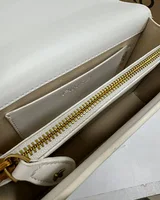 PINKO Mini Love Bag One Simply With Enamel Pin White/Gold — головне фото товару