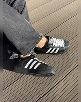 Adidas superstar leather black — головне фото товару