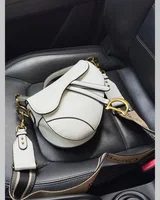 Dior Saddle Bag with Strap Milk Grained Calfskin 27 x 18 x 6 — головне фото товару