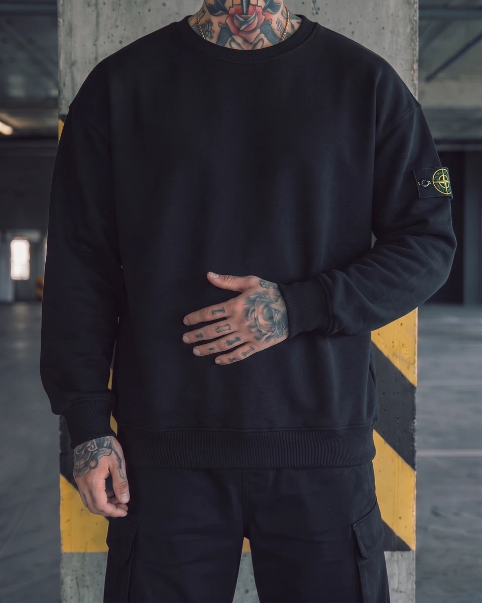 Stone Island Світшот Black — головне фото товару