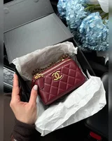 Chanel Classic Red Lambskin Pearl Crush Vanity Bag Gold 17 х 11 х 8 — головне фото товару