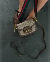 Gucci Horsebit 1955 Mini Bag Brown [бренд коробка] — головне фото товару