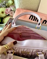 Miu Miu Arcadie Matelassé Nappa Leather Bag Pink/Gold [ориг коробка] — головне фото товару