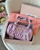 Miu Miu Arcadie Matelassé Nappa Leather Bag Pink/Gold [ориг коробка] — головне фото товару